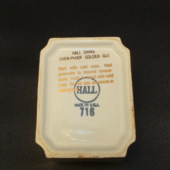 Hall Golden Glo Sugar sweetener packet holder 22K Gold USA 1950s # 716 - Picture 7 of 8
